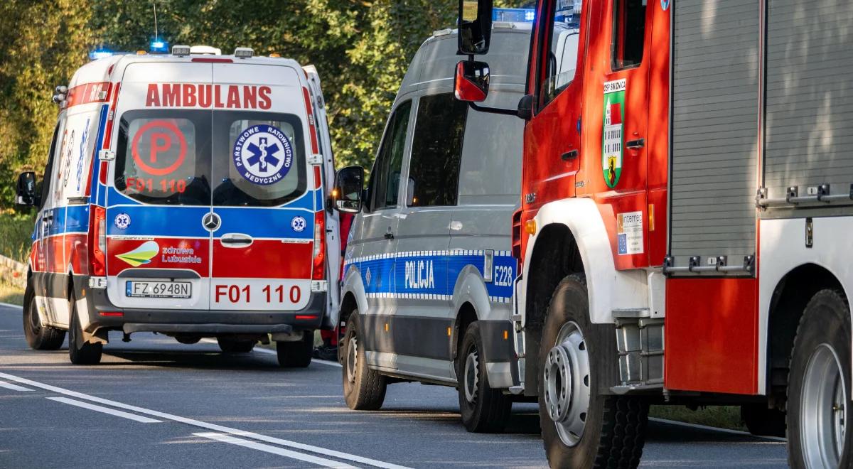 Giebło-Kolonia. Dachował kabriolet, jedna osoba nie żyje