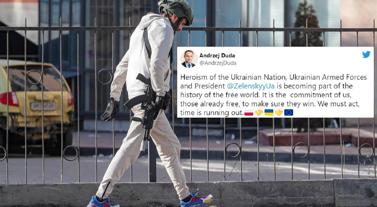 Prezydent Andrzej Duda: bohaterstwo Ukraińców staje się częścią historii wolnego świata