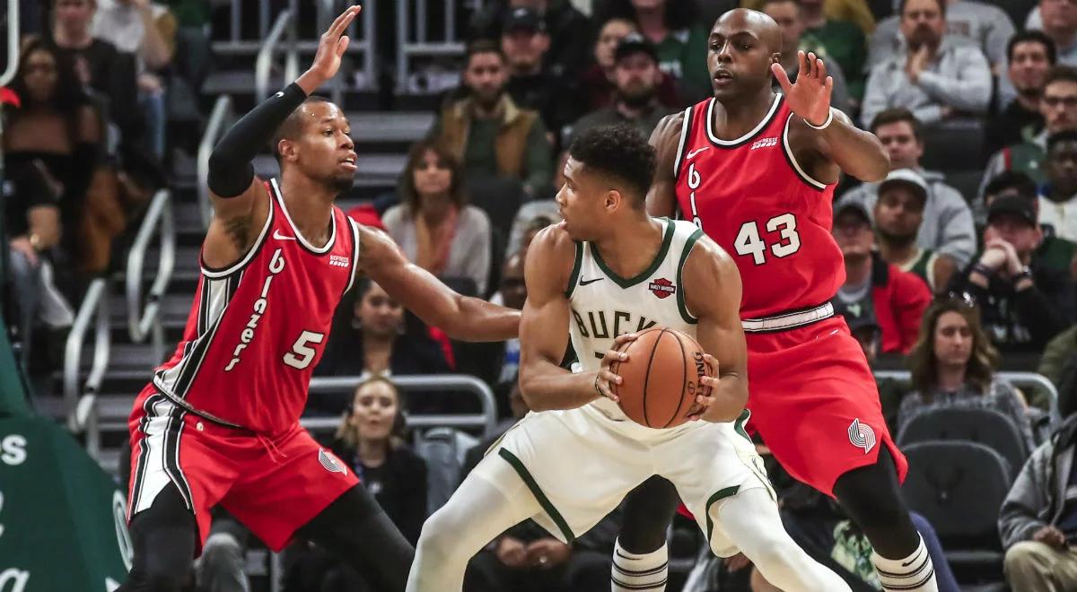 NBA. Bucks ograli Blazers. Janis Andetokunmbo z drugim "triple-double" w sezonie