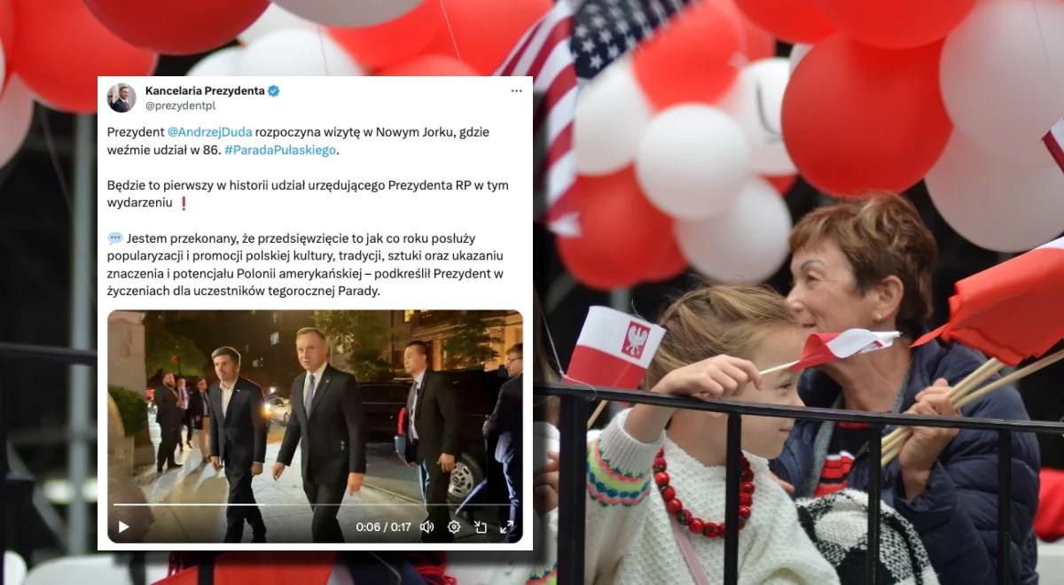 Andrzej Duda przyleciał do Nowego Jorku. Prezydent weźmie udział w Paradzie Pułaskiego na Manhattanie