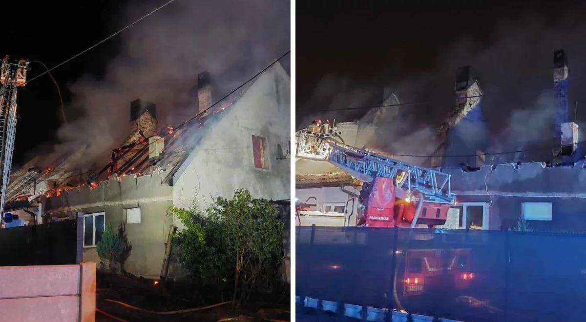 Tragiczny pożar w Jaworznie. W spalonym domu znaleziono dwie osoby