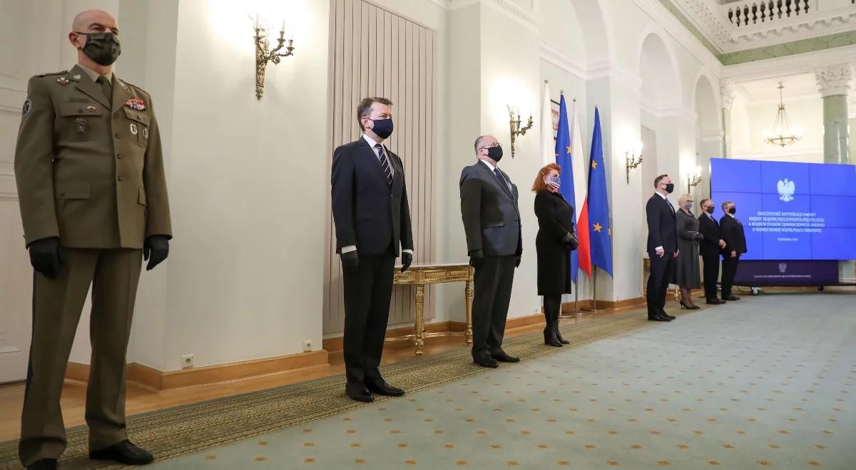 "Wzmocnienie bezpieczeństwa Polski". Szef MON o polsko-amerykańskiej umowie wojskowej