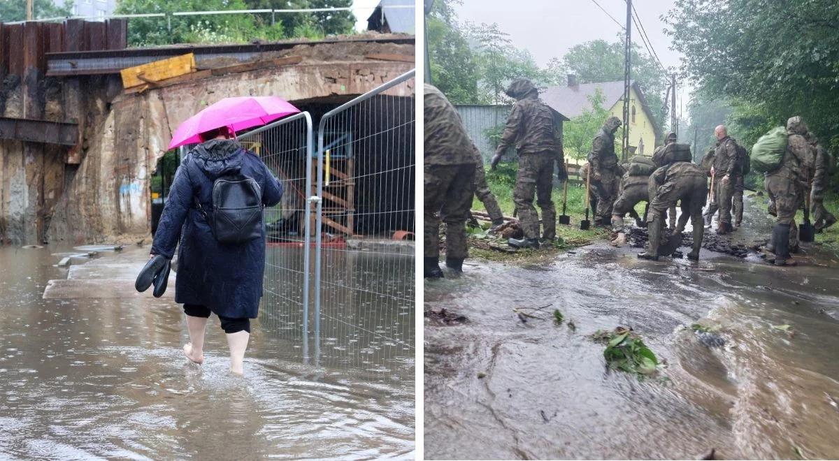 Skutki ulewnych deszczy. MSWiA podsumowuje działania