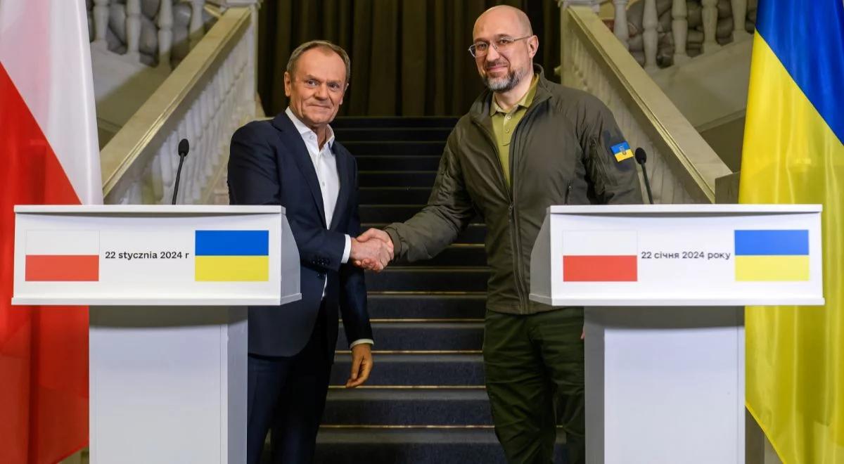 Spotkanie premierów Polski i Ukrainy. Donald Tusk: kiedy pojawiają się różnice zdań, to trzeba o tym otwarcie mówić