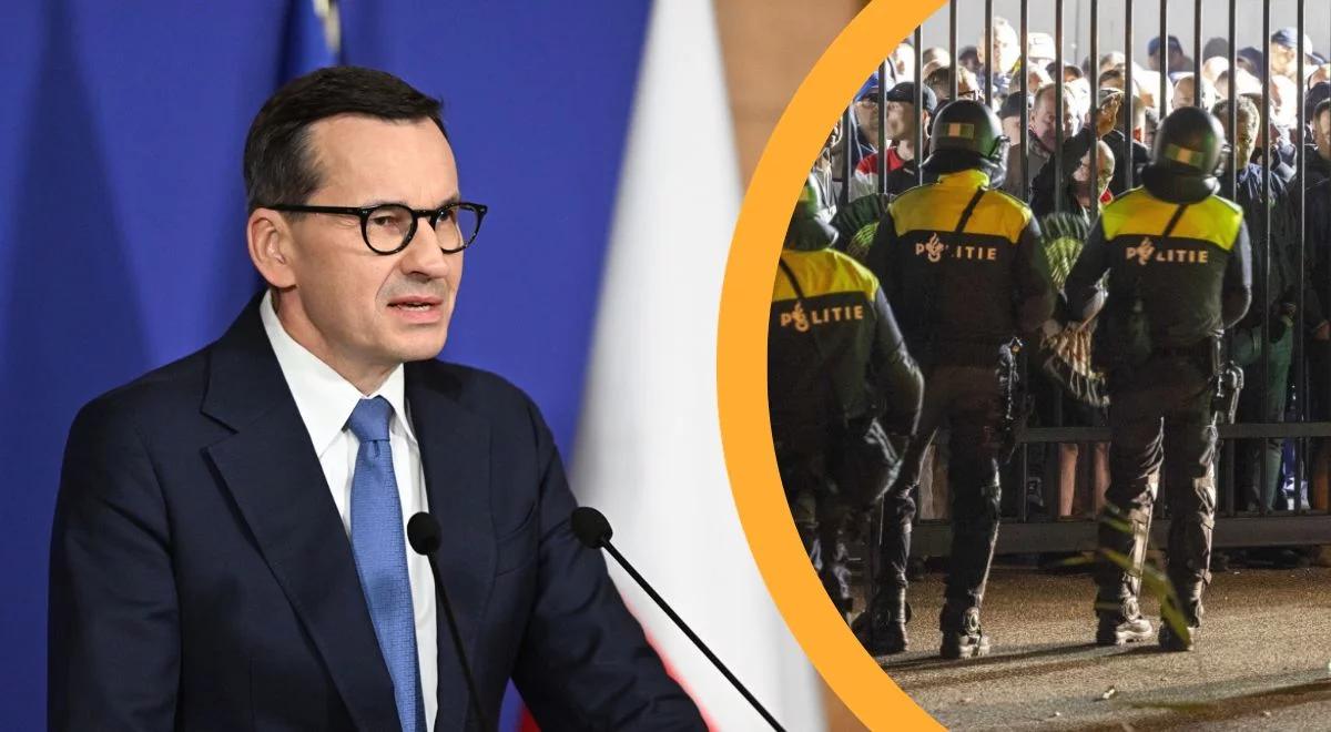 Skandal w Holandii po meczu Legii. Premier Morawiecki: oczekuję raportu