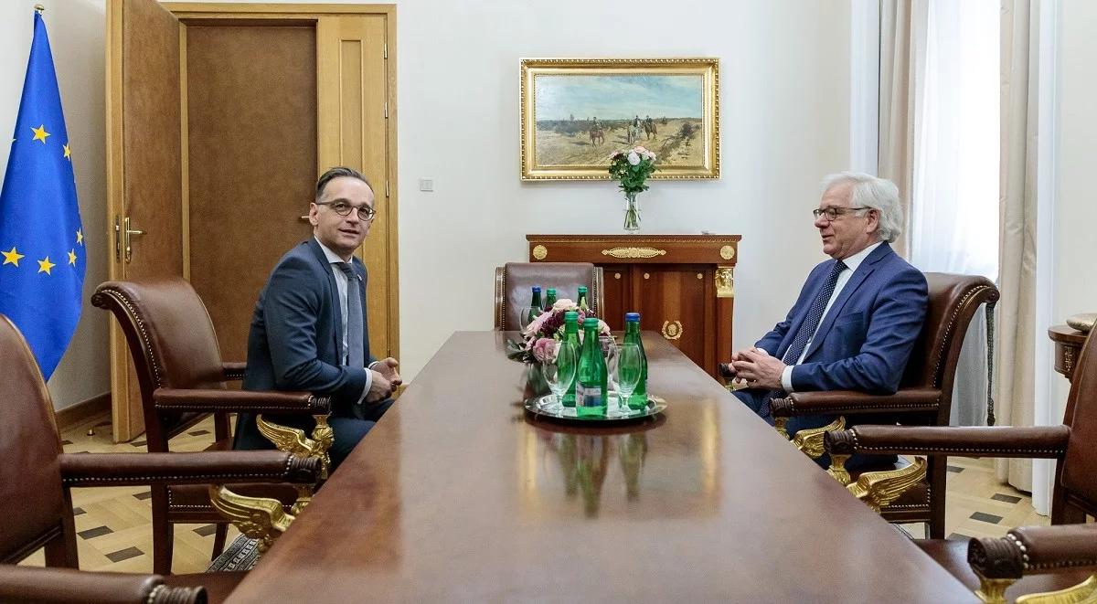 "Chcemy silnej UE z ambitnym budżetem". Jacek Czaputowicz po rozmowie z szefem MSZ Niemiec