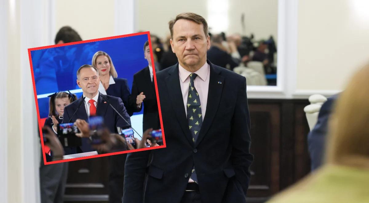 Sikorski pogratulował Nawrockiemu. "MSZ będzie go wspierać"