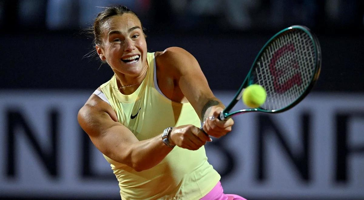 WTA Rzym. Aryna Sabalenka i  Elina Switolina stoczyły bój pod osłoną nocy. Mecz trwał... dwa dni