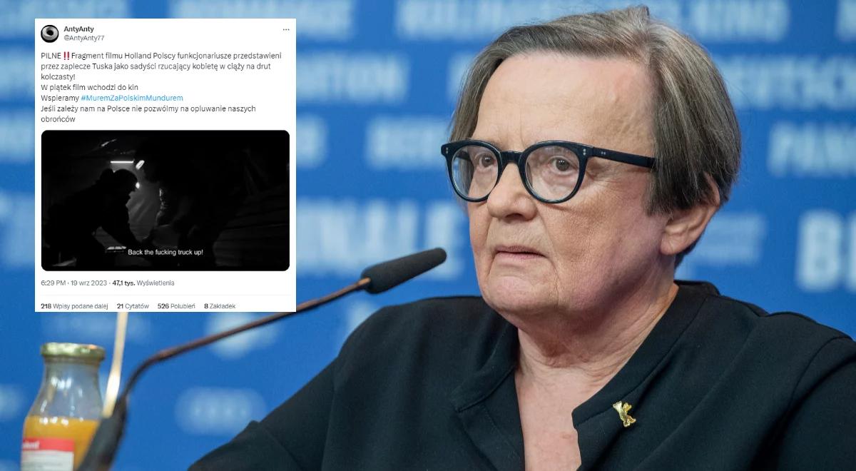 Agnieszka Holland zrobiła z polskich funkcjonariuszy sadystów. Wyciekł fragment jej filmu