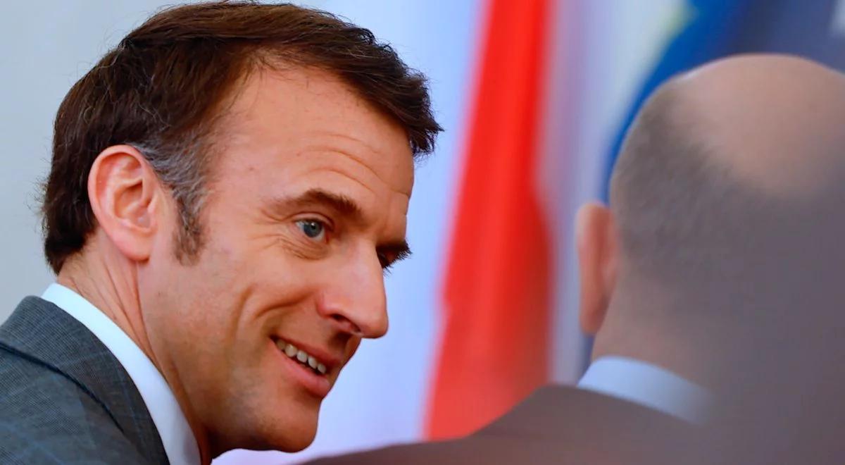 Wojna w Ukrainie. Macron mówi o konieczności pomocy Kijowowi "bez ograniczeń"