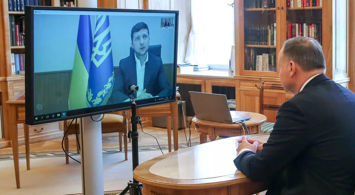Andrzej Duda rozmawiał z prezydentem Ukrainy. Tematem koronawirus i możliwości współpracy