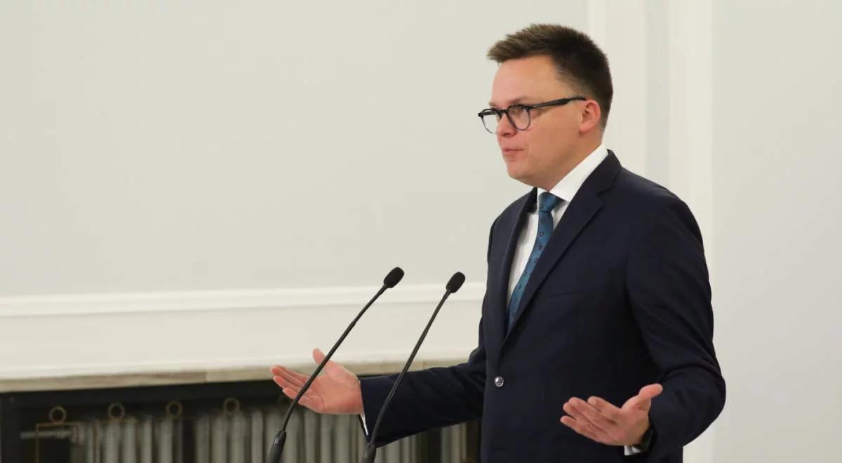 PiS bez wicemarszałka Sejmu. Kuriozalne słowa Hołowni. Mówi o "szacunku wobec głosów wyborców"