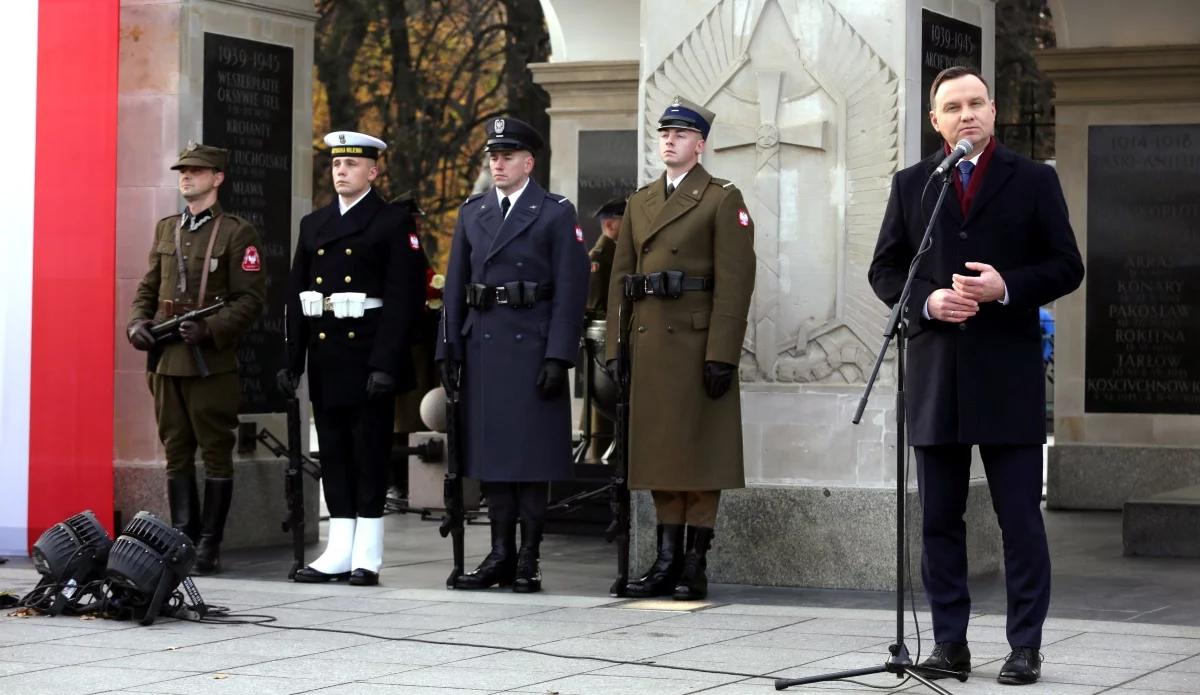 Prezydent Andrzej Duda odsłonił tablicę upamiętniającą Żołnierzy Wyklętych