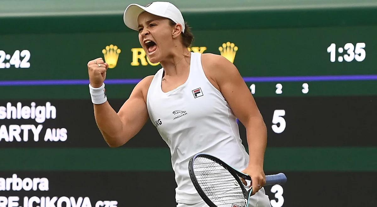Wimbledon: Barty wyeliminowała mistrzynię French Open. Liderka rankingu lepsza od Krejcikovej 