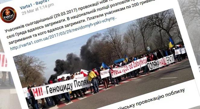 Kijów: rosyjski agent wpływu zorganizował protest "Polaków" na Ukrainie