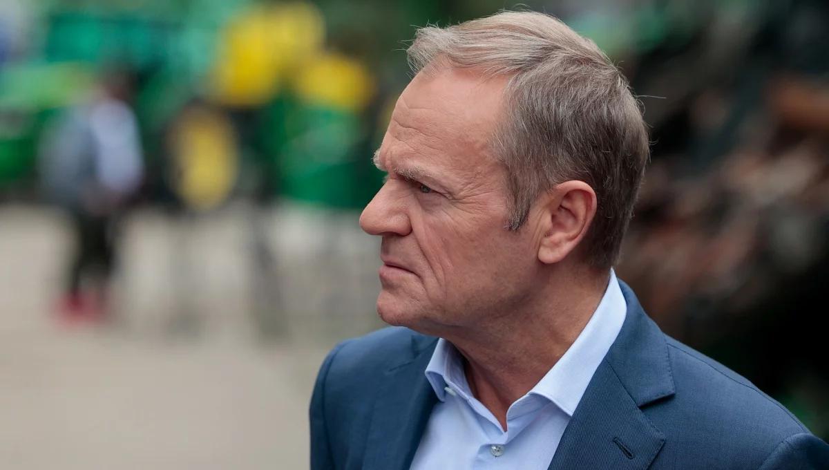 Reporterka Polsatu przeszkodziła dziennikarzowi TVP w nagraniu wypowiedzi Tuska?