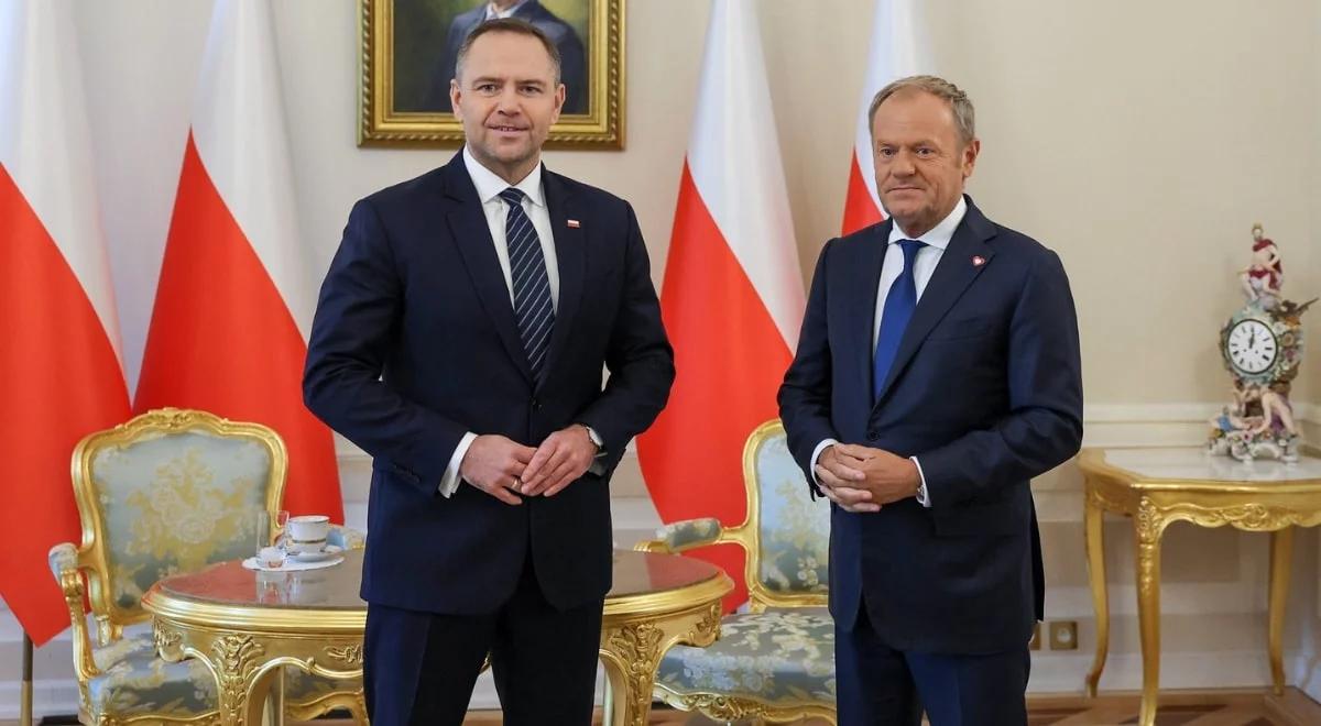 Donald Tusk w Pałacu Prezydenckim. Przywitał się z Karolem Nawrockim