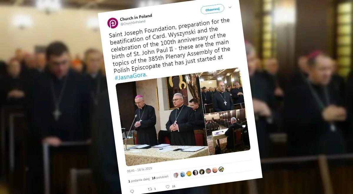 Zebranie plenarne Konferencji Episkopatu Polski. Wśród tematów beatyfikacja kard. Wyszyńskiego