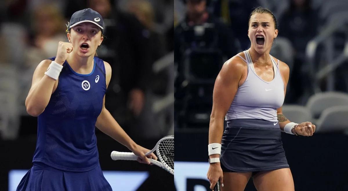 WTA Finals: Iga Świątek - Aryna Sabalenka. Kiedy i o której półfinał z udziałem Polki?