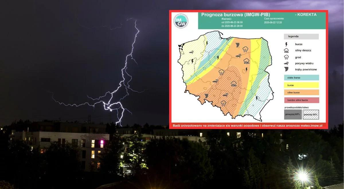 Trąby powietrzne, grad jak jajka i silne burze. Nadciąga załamanie pogody