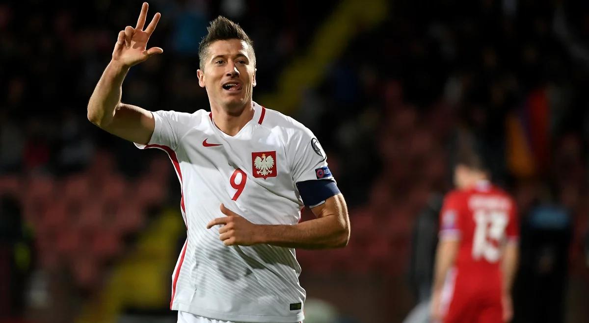 Eliminacje MŚ Rosja 2018: Polska rozgromiła Armenię, rekord Roberta Lewandowskiego!