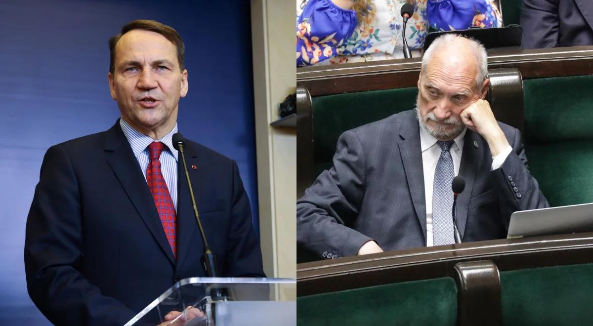 "Żal Polaków, którzy uwierzyli temu szarlatanowi". Sikorski o Macierewiczu