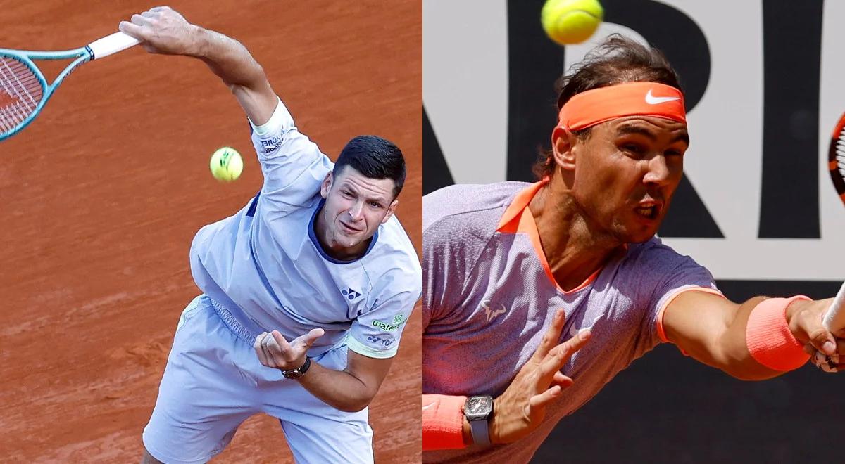 ATP Rzym. Hubert Hurkacz - Rafael Nadal. Mecz Polaka z legendą tuż po starciu Świątek