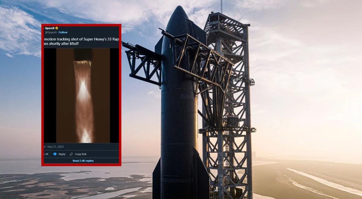 Start rakiety z bliska. Musk opublikował nagranie [WIDEO]
