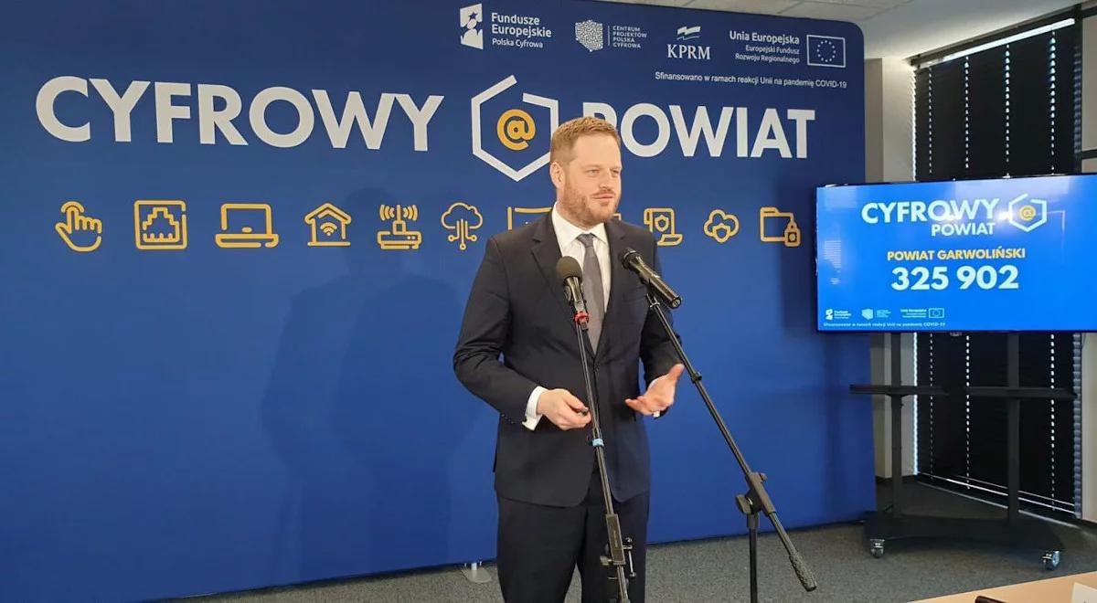 Kolejne środki na cyfryzację samorządów. Cieszyński: Cyfrowy Powiat to ponad 63 mln zł