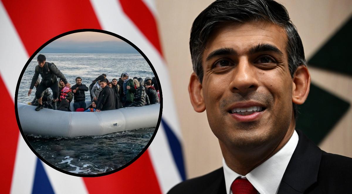 Wielka Brytania walczy z nielegalną migracją. Sunak przedstawił plan. "Nie wpłynie już żadna łódź"