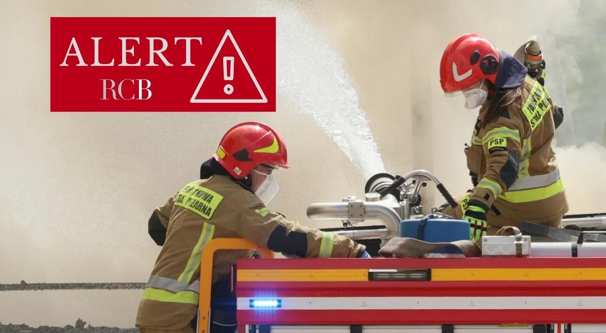 Pożar hali w Szczecinie. Alert RCB: nie otwieraj okien, śledź komunikaty służb