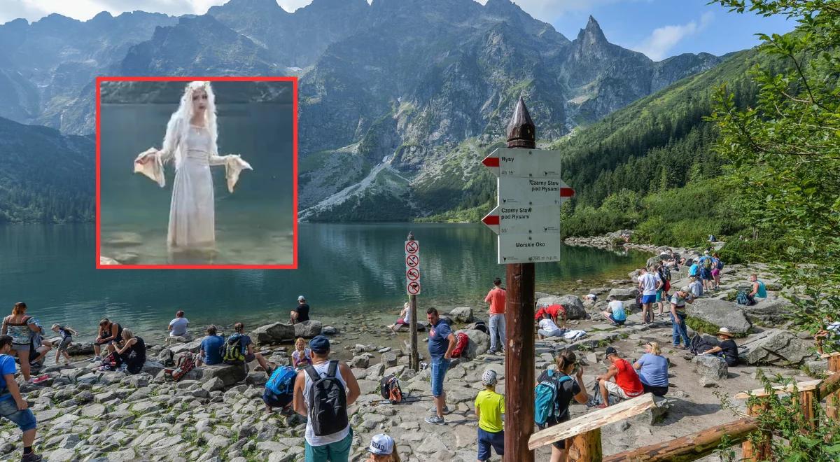 "Nimfy" urządziły sobie sesję w Morskim Oku. TPN odpowiada