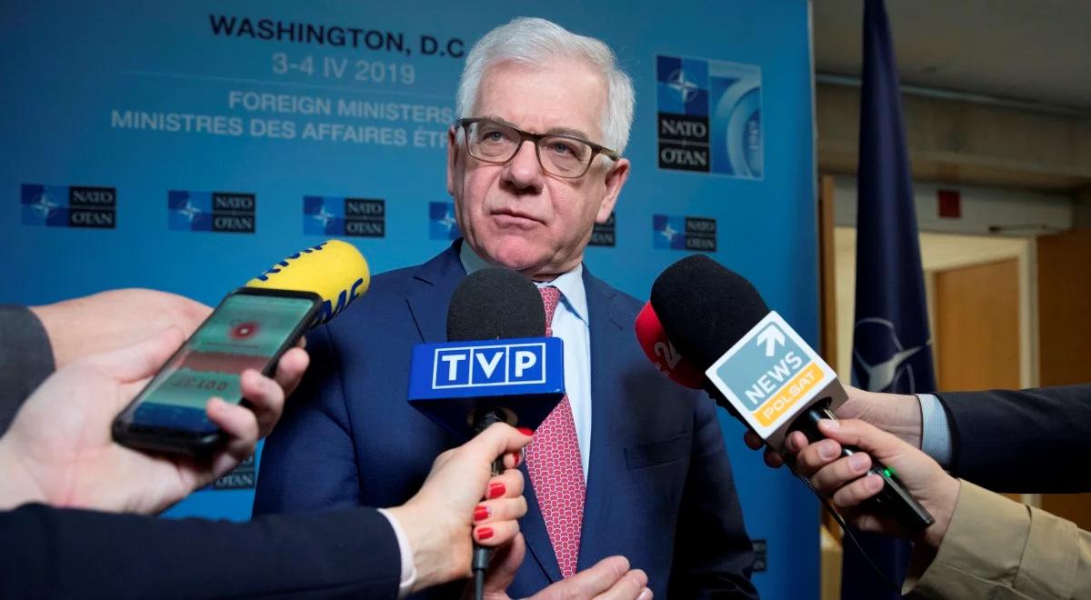 Jacek Czaputowicz: likwidowanie krzyży w Kuropatach na Białorusi to zły sygnał
