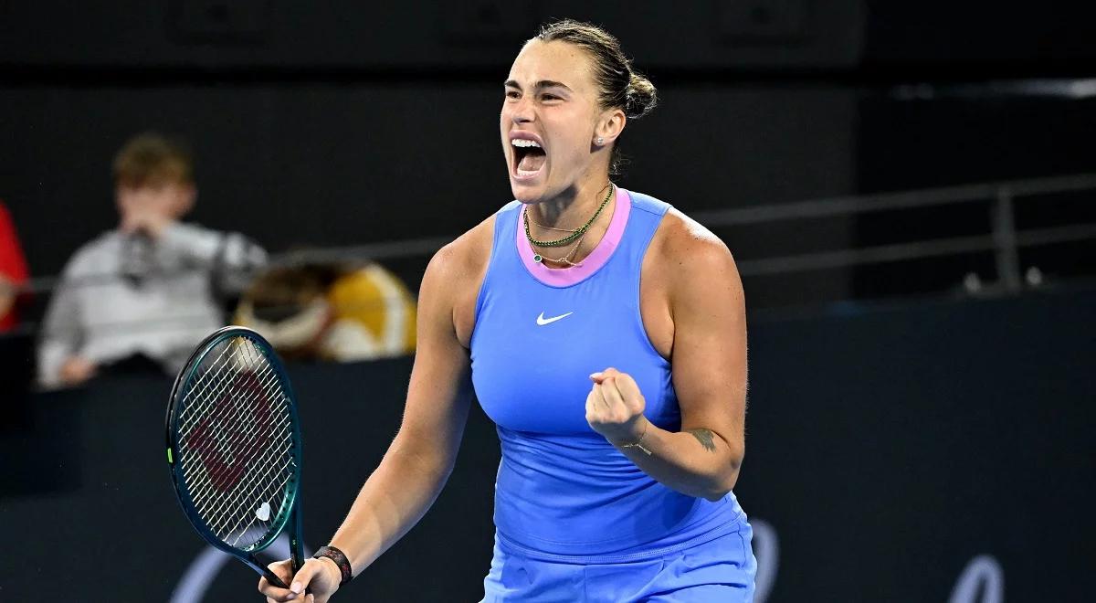 WTA Brisbane. Aryna Sabalenka idzie jak burza. Pewny awans do najlepszej czwórki