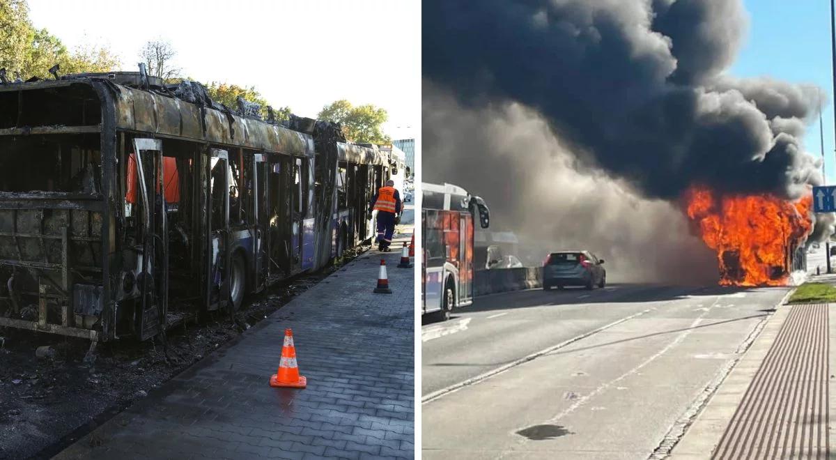 Kraków. Płonie hybrydowy autobus. "Akcja może potrwać kilka godzin"