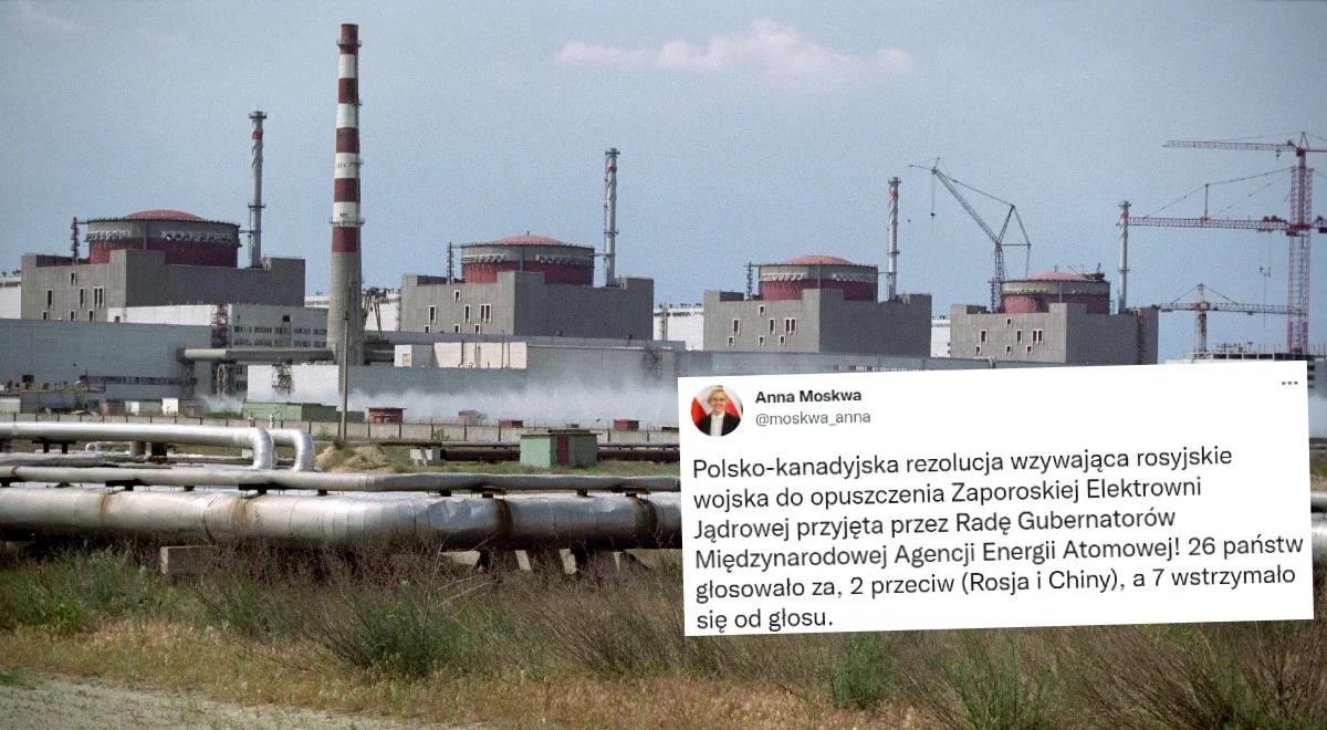 Apel MAEA ws. Zaporoskiej Elektrowni Jądrowej. Minister Moskwa zwraca uwagę na udział Polski