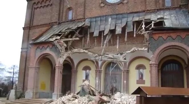 Runął szczyt kościoła. Nikomu nic się nie stało