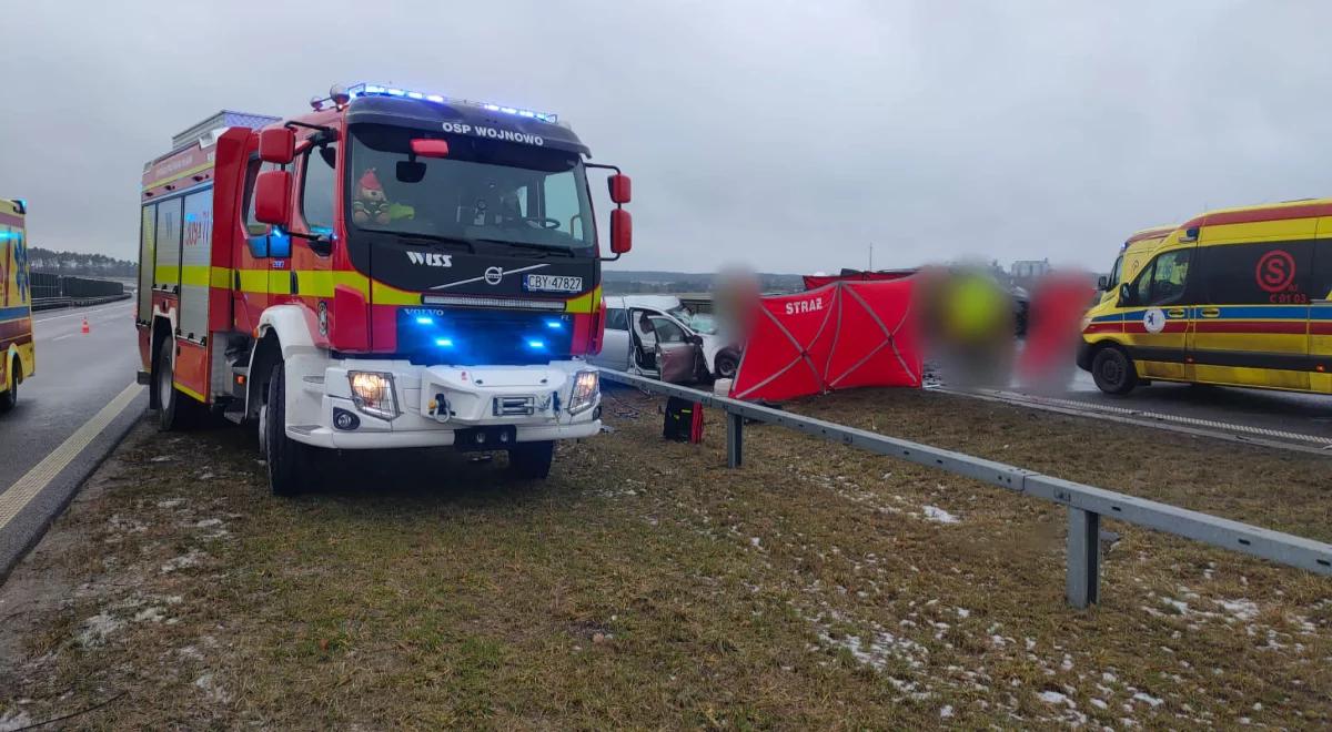 Wypadek na S5. Uciekający przed policją jechał pod prąd. Wśród ofiar 4-latka