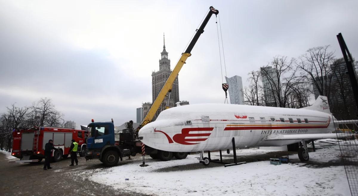 Warszawa: rozbiórka i pożar w centrum. Właściciel samolotu w rękach policji