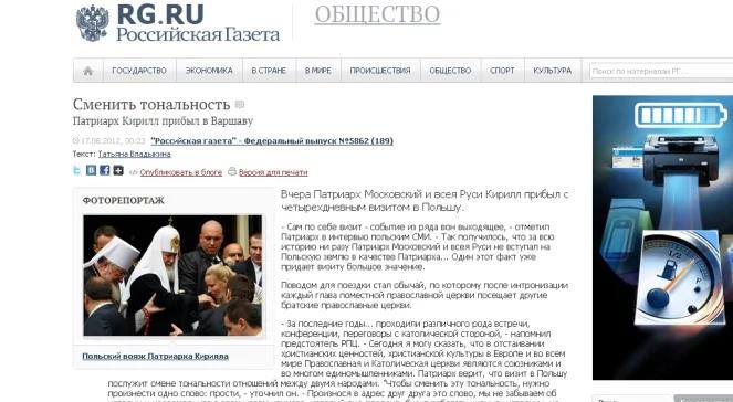 Rosyjska prasa o wizycie: "historyczna", "zmieni ton"