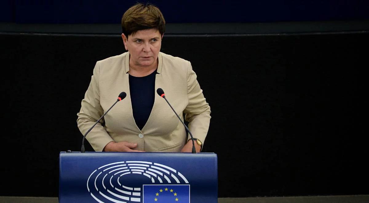 Beata Szydło podczas debaty w PE: w Unii łamane są zasady ustanowione przez jej założycieli