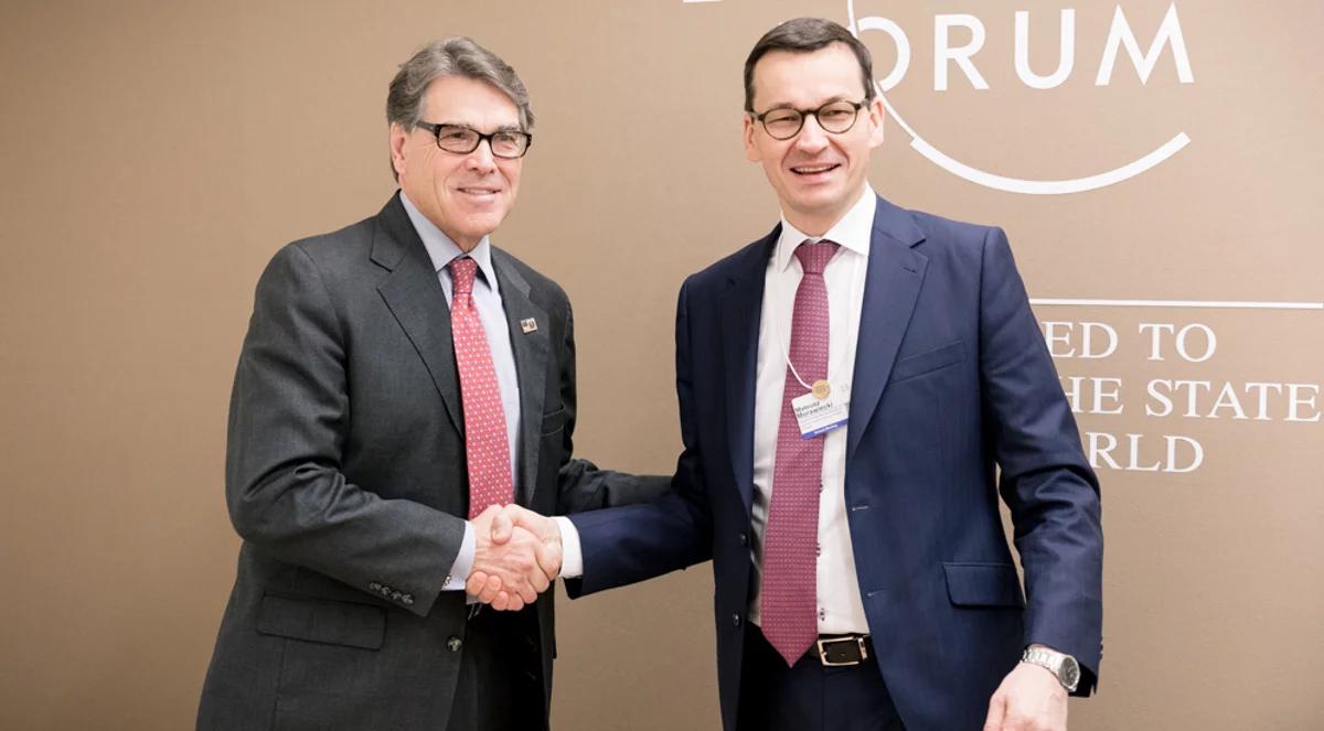 Premier Morawiecki w Davos: USA także uważają Nord Stream 2 za zagrożenie