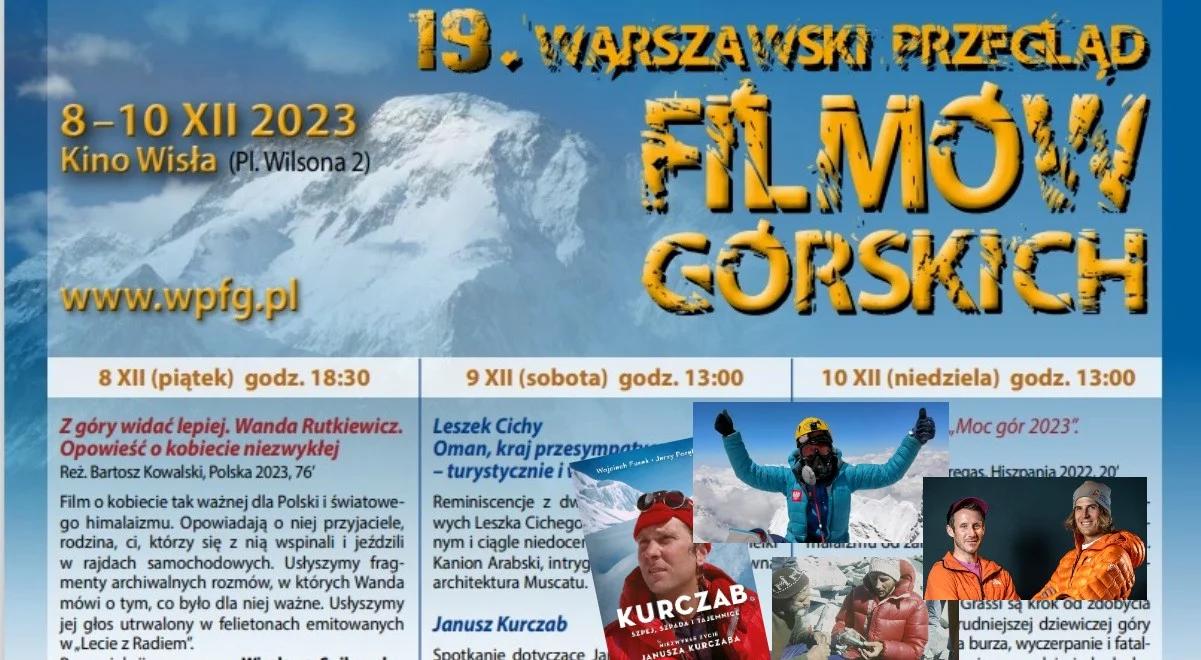 19. Warszawski Przegląd Filmów Górskich. Uczta, a w menu głośne produkcje i gorące nazwiska prelegentów 