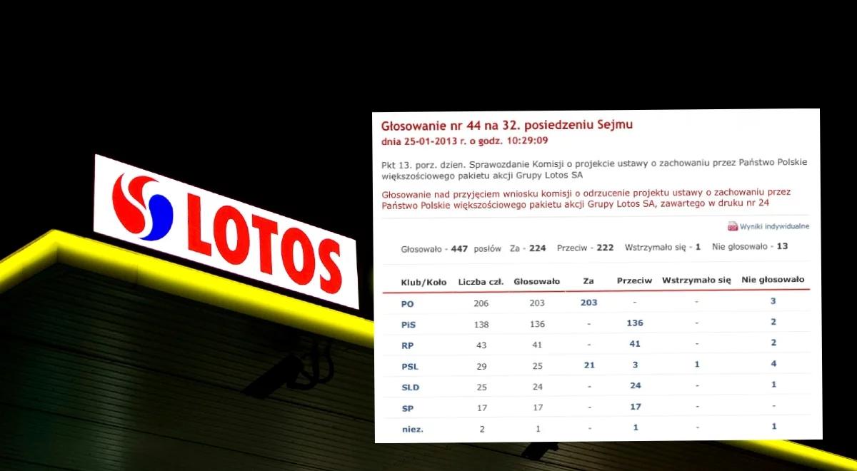Jak posłowie PO głosowali ws. Lotosu? Przypominamy 2013 rok