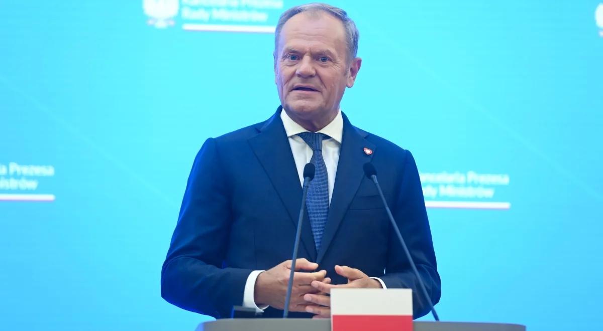 Tusk o zatrzymanych na granicy z Litwą. "Dwukrotnie odbili się od naszej zapory"