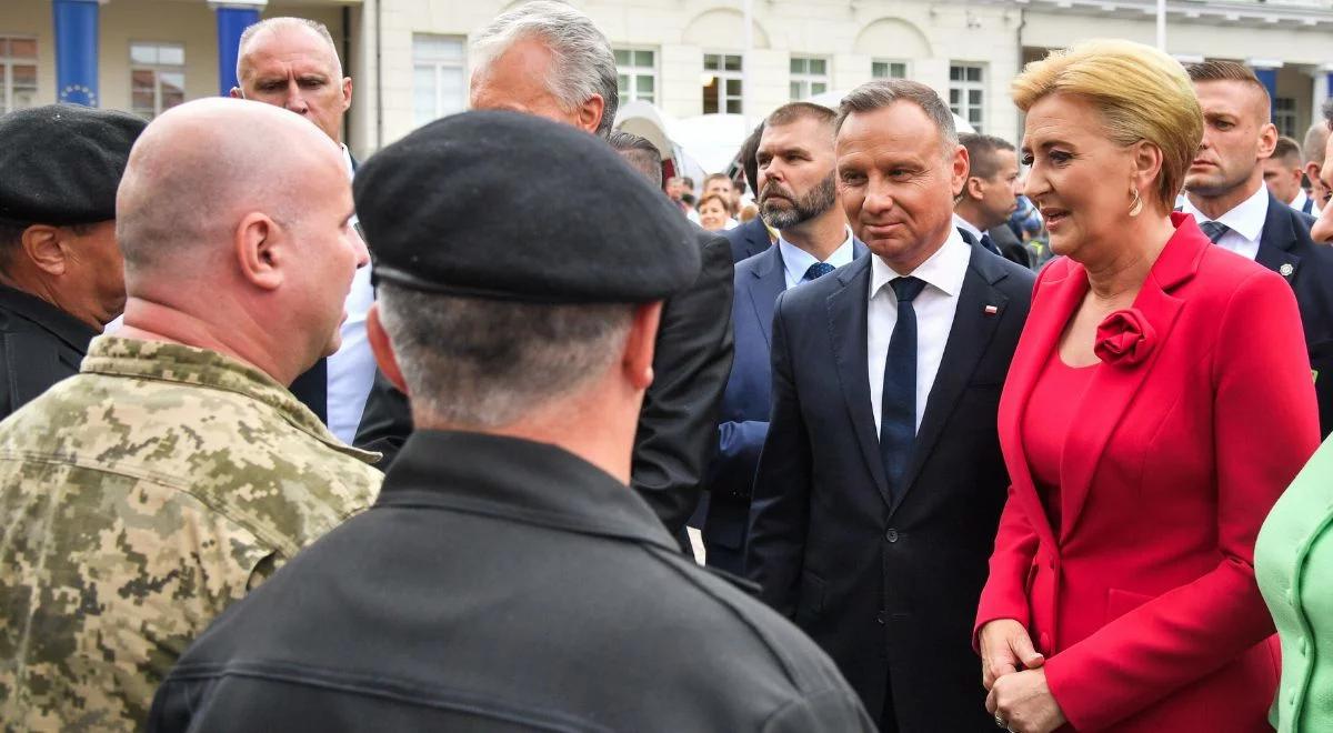 "Spełnienie moich politycznych marzeń i śp. prezydenta Lecha Kaczyńskiego". Andrzej Duda o dobrych relacjach z Litwą