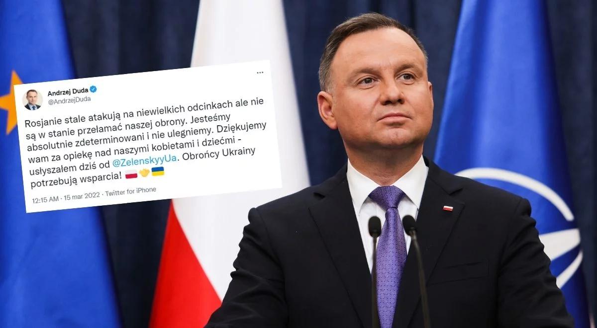 Kolejna rozmowa prezydentów Dudy i Zełenskiego. "Ukraińcy są absolutnie zdeterminowani"