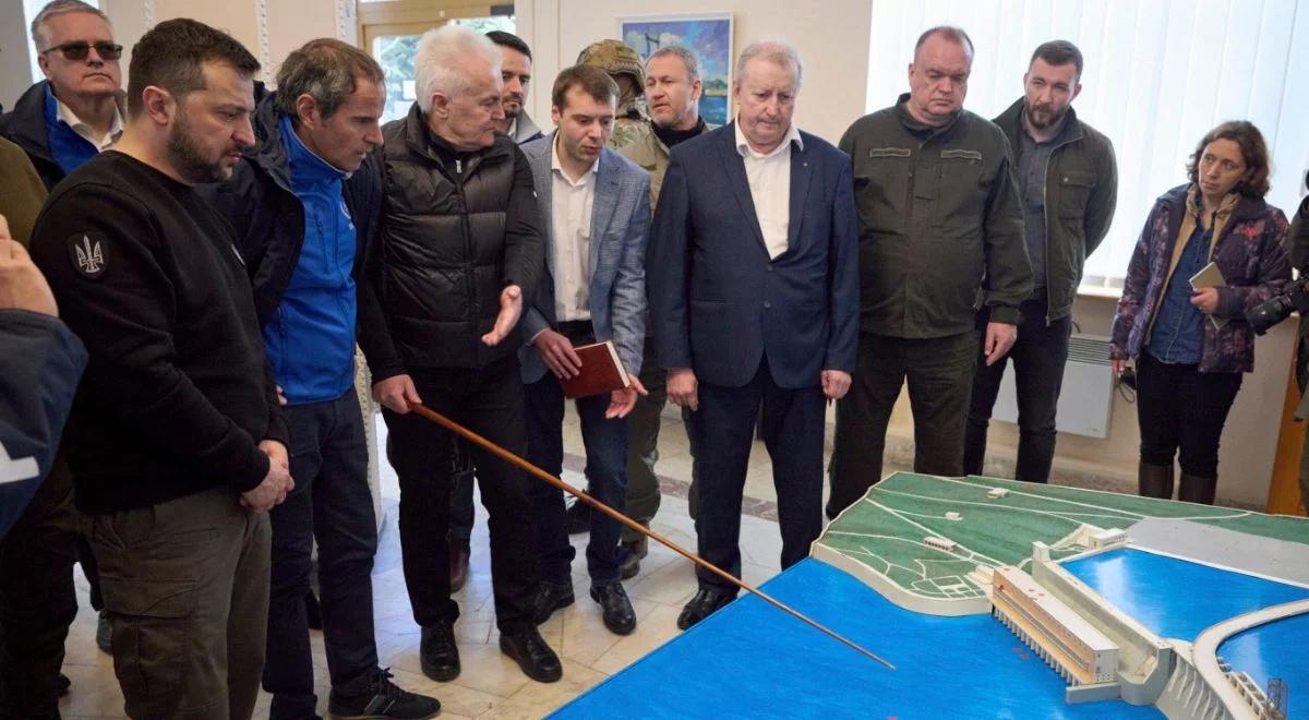Zełenski spotkał się z szefem MAEA. "Rosja musi opuścić elektrownię w Zaporożu"