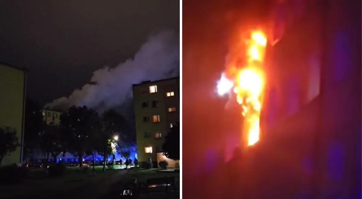 Pożar w bloku w Koszalinie. Ewakuowano ponad 70 osób, są poszkodowani
