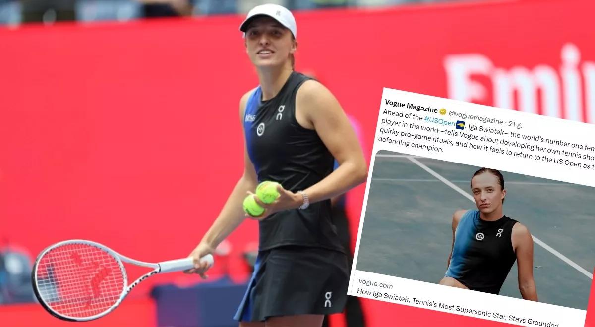 US Open: Iga Świątek udzieliła wywiadu "Vogue": gwiazda pozostaje na ziemi 